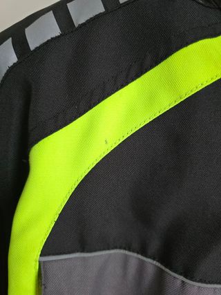 Giubbotto da Moto Smook uomo Nero/Grigio Fluo