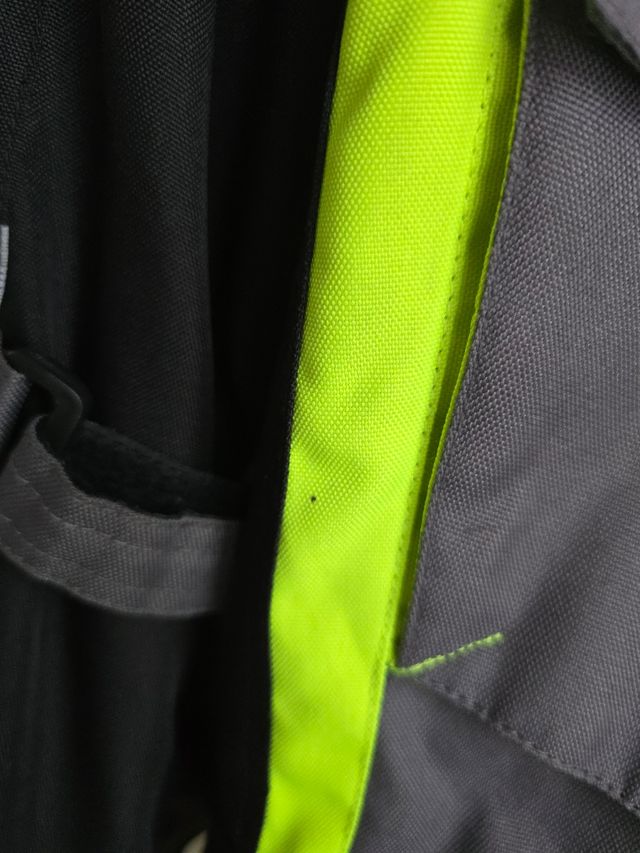 Giubbotto da Moto Smook uomo Nero/Grigio Fluo
