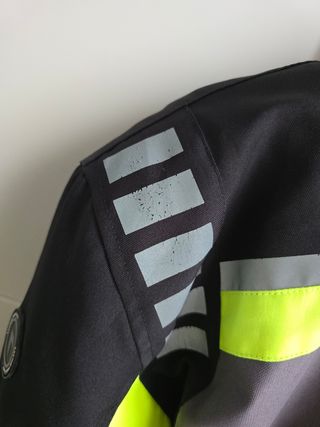 Giubbotto da Moto Smook uomo Nero/Grigio Fluo