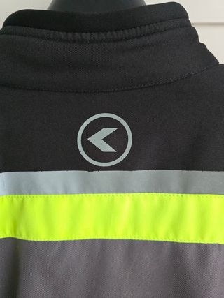 Giubbotto da Moto Smook uomo Nero/Grigio Fluo