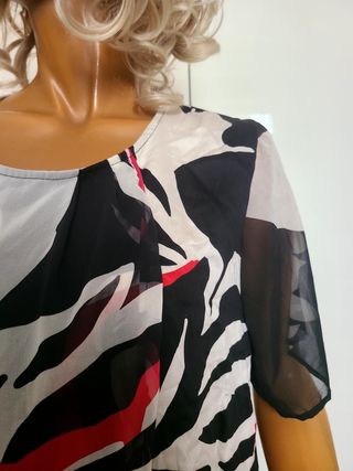 Blusa viscosa con estampado
