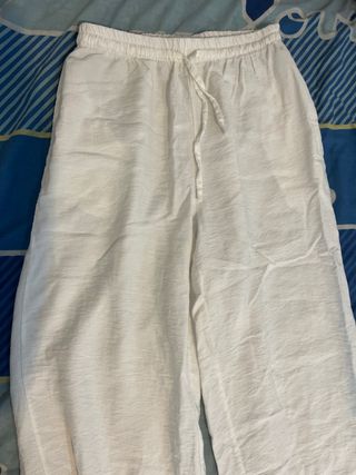 Pantalones de lino blancos Talla M/L