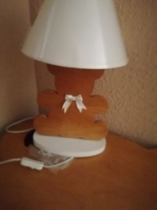 Lámpara Osito con Lazo Blanco