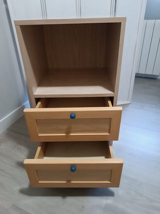 Cajonera de madera para escritorio