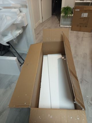 Chimenea rincón eléctrica decorativa blanca