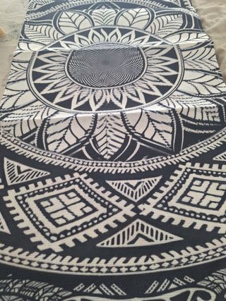 Camino de mesa mandala y elefante