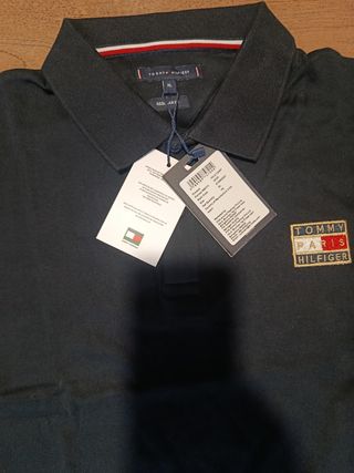 Polo Tommy Hilfiger Negro Talla XL
