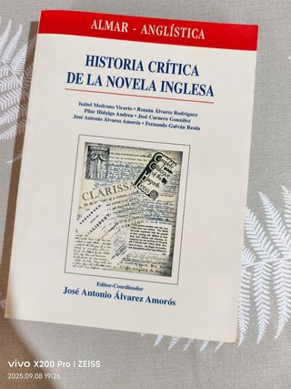 Historia Crítica de La Novela Inglesa 