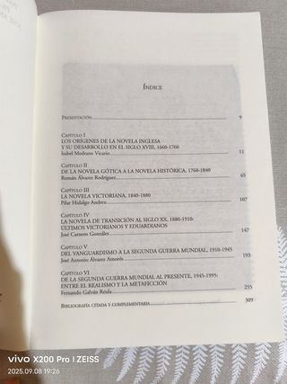 Historia Crítica de La Novela Inglesa 