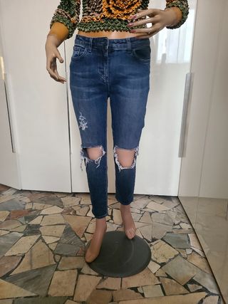 Jeans strappati blu