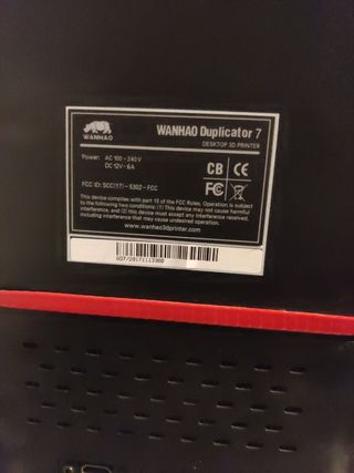 Impresora 3D Wanhao Duplicator 7 Negra
