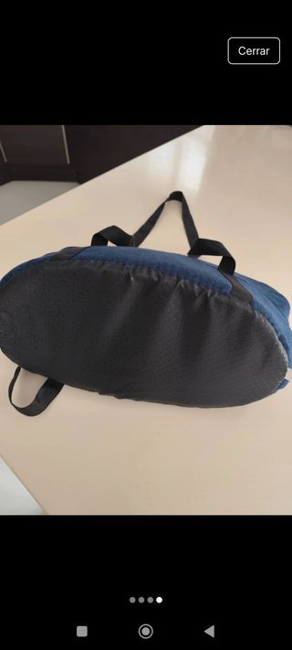 Transportín para perro azul