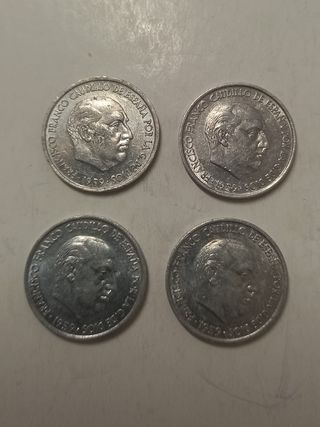 4 Monedas 10 Céntimos Franco 1959