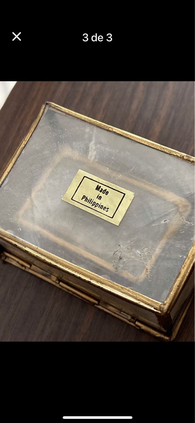 Cajitas de Nácar Doradas y Blancas