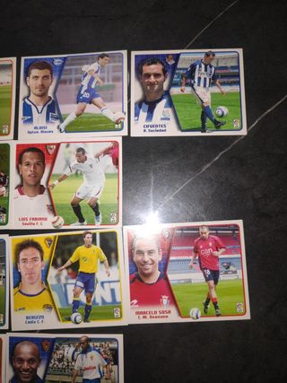 10 cromos Últimos Fichajes Liga 2005/06