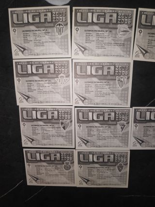 10 cromos Últimos Fichajes Liga 2005/06