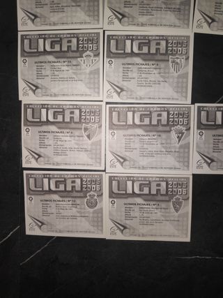 10 cromos Últimos Fichajes Liga 2005/06