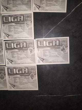 10 cromos Últimos Fichajes Liga 2005/06