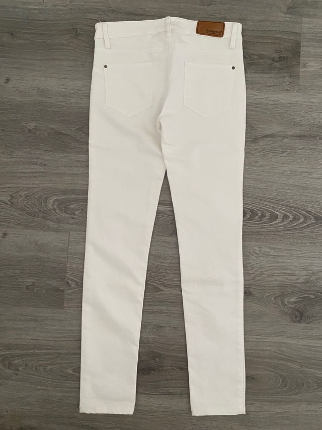 Pantalones pitillo blancos mujer Green Coast