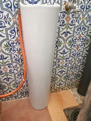 Pie de lavabo blanco nuevo