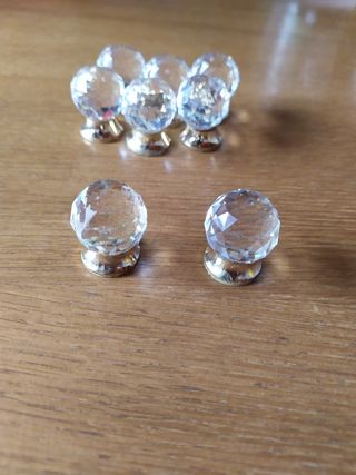 Pomos de cristal para muebles
