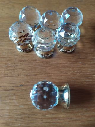 Pomos de cristal para muebles