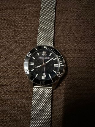 Reloj Roberto Cavalli Hombre Negro/Plateado