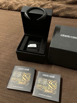 Reloj Roberto Cavalli Hombre Negro/Plateado