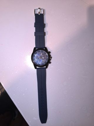 Reloj Hombre Negro y Azul