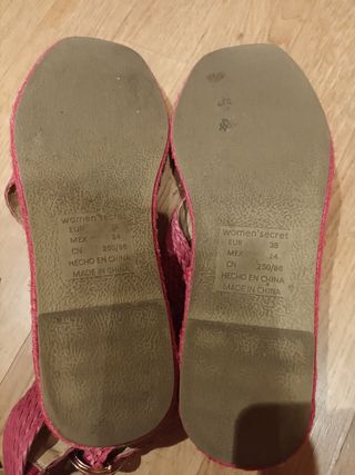 Cuñas de verano rojas