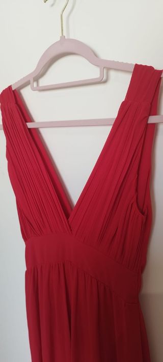 Vestido de fiesta rojo. Talla S/M.