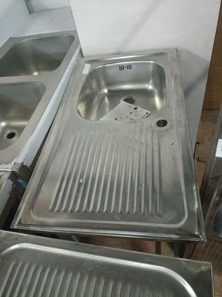Pila Acero Inox. Bajo Barra  Escurridor 658746091