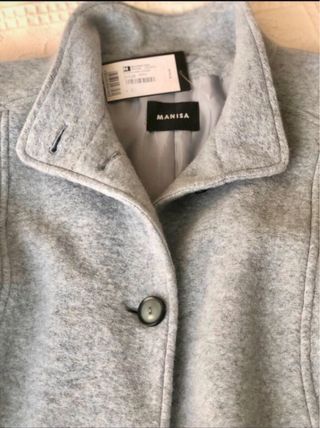 Abrigo de mujer gris de Lana cocida 