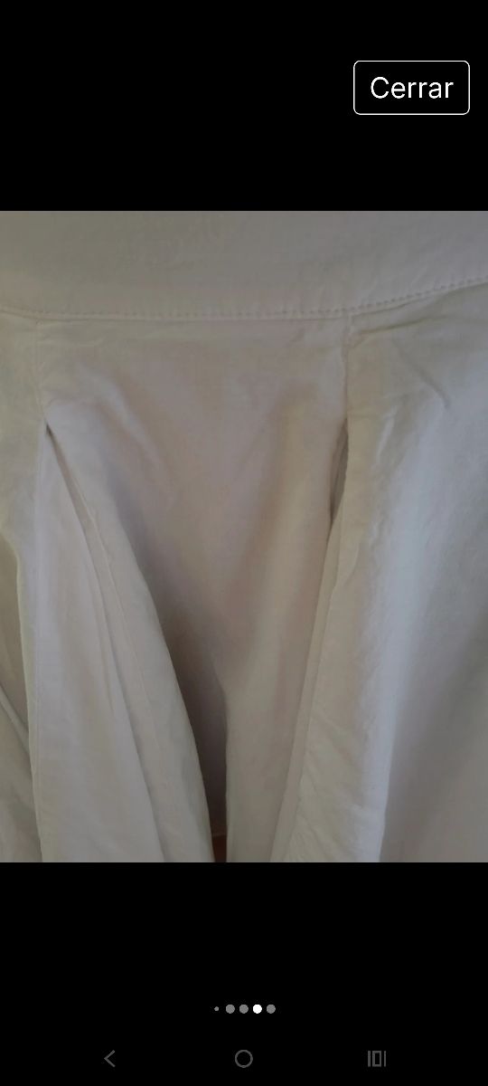 Falda Zara Blanca Mujer