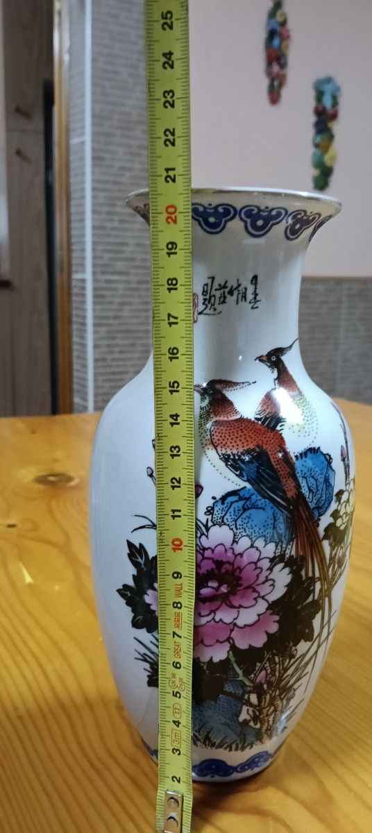 Vaso de porcelana fina chinesa