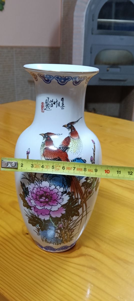 Vaso de porcelana fina chinesa