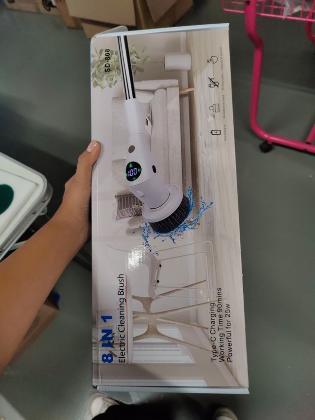 Cepillo Eléctrico Limpieza 8 en 1