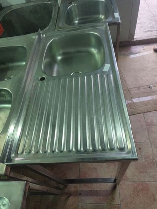 Fregadero Acero Inox. Bajo Barra