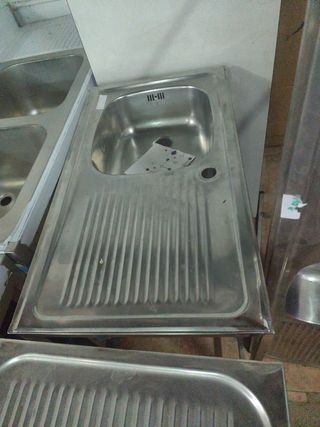 Fregadero Acero Inox. Bajo Barra