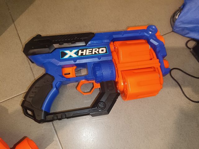 Pistola de Juguete X-Hero Naranja y Azul