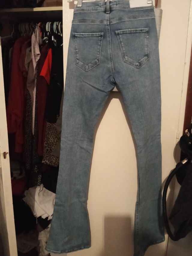 Vaqueros campana claros talla 32