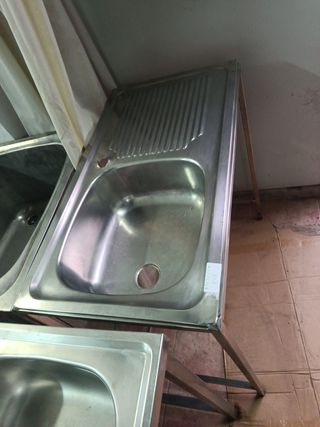 Fregadero Acero Inox. Bajo Barra