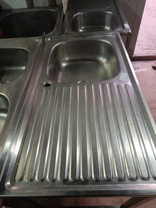 Fregadero Acero Inox. Bajo Barra