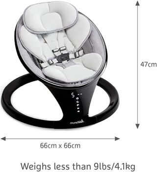 Silla Mecedora Eléctrica Bebé Munchkin Negro
