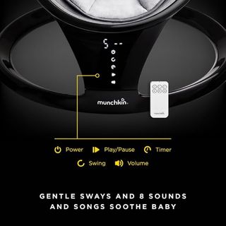 Silla Mecedora Eléctrica Bebé Munchkin Negro
