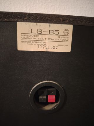 Altavoces Kenwood LS-85 100W 8 Ohms