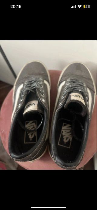 Vans glitter argento taglia 36.5