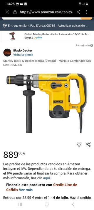 Martillo Percutor DeWalt