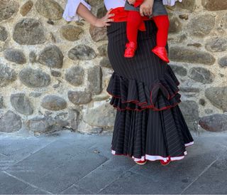 Falda flamenca campera