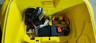 Cochecito Bebe Amarillo con Mando y luces